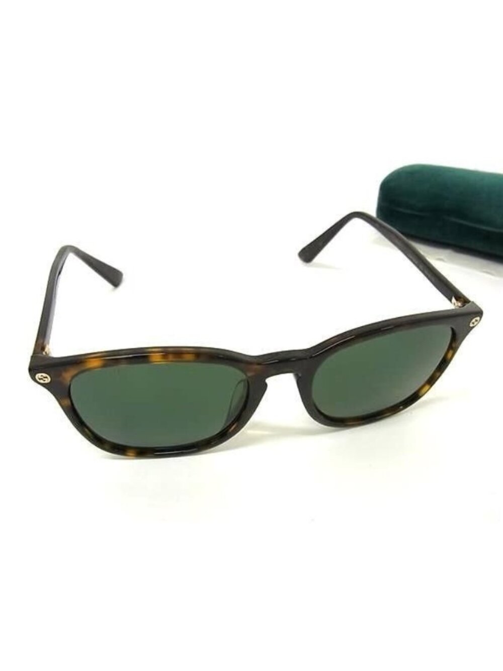 Gucci Sunglasses Asian Fit Brown Acetate Interlocking G Bee Tortoiseshell Gold